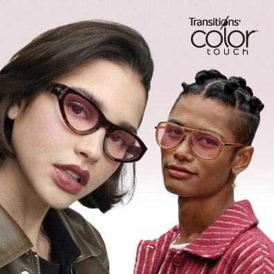 室内でもカラーレンズを楽しめる調光レンズ「トランジションズ® カラータッチ™」取扱いスタート